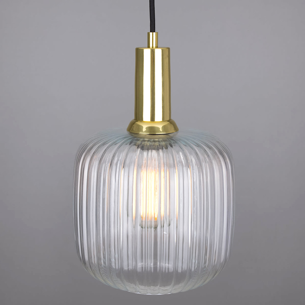 Pendant lamp with cylindrical prisma shade - Casa Lumi