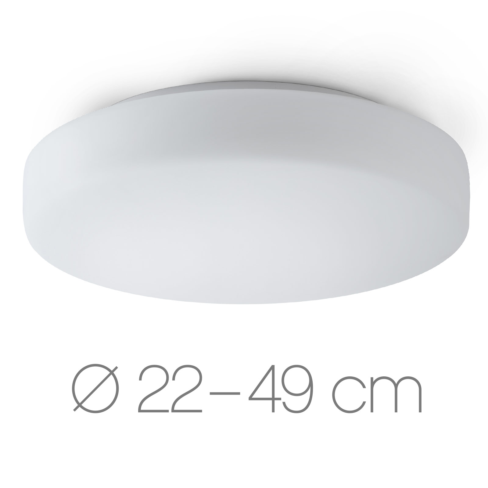 Kleine Glas-Deckenleuchte AMOR LED, Ø 19 cm – Casa Lumi