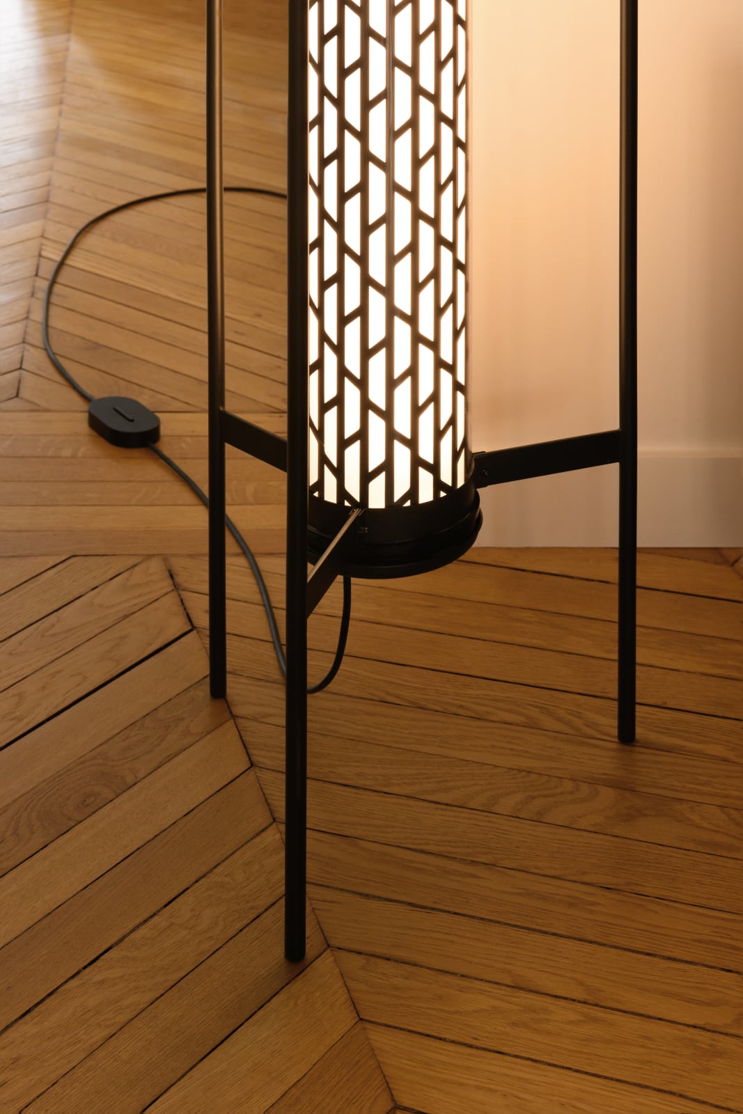 BELLEVILLE FLOOR Tube Floor Lamp from France, Fig. 4