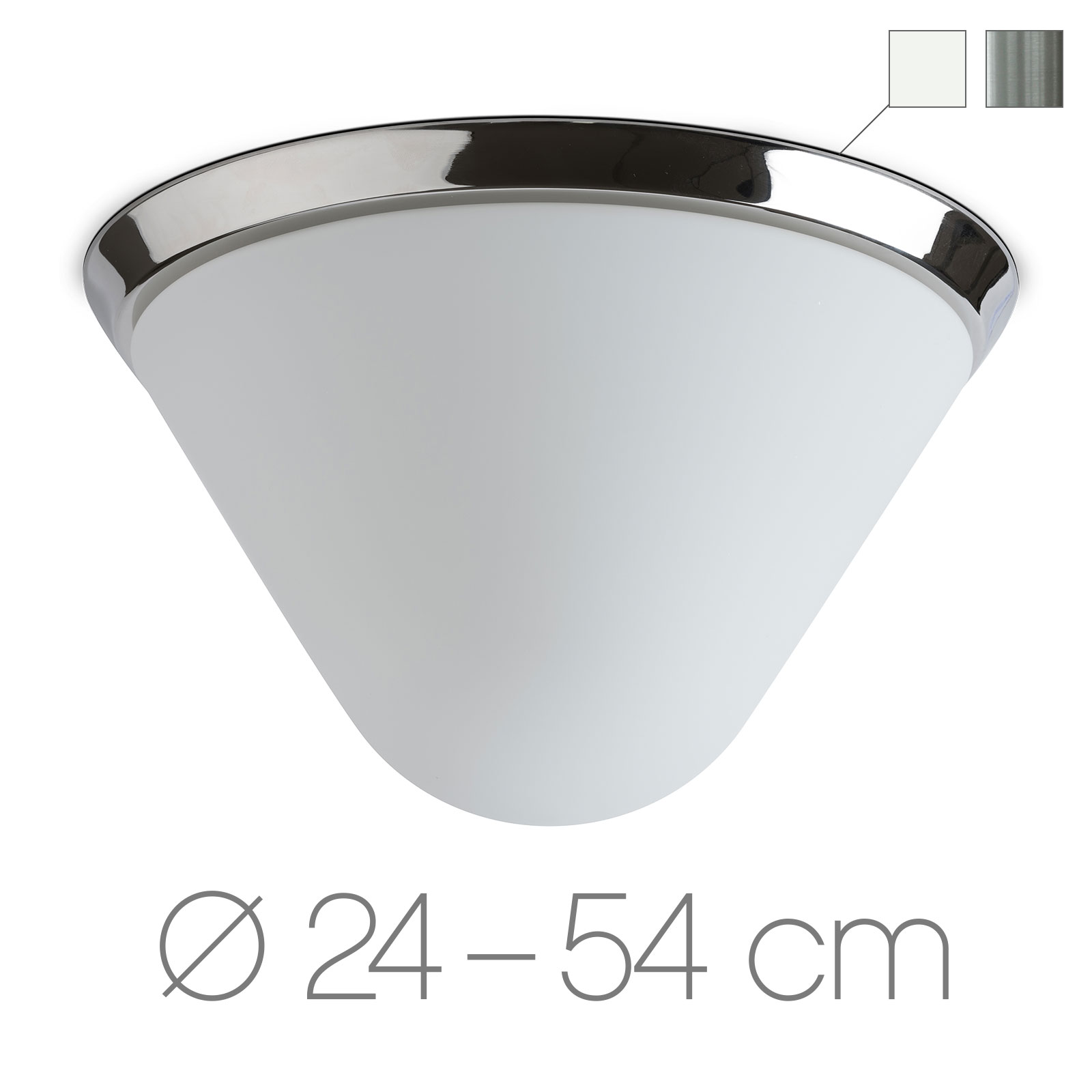 Funktionale Opalglas-Deckenleuchte AURORA LED, Ø 20–60 cm – Casa Lumi