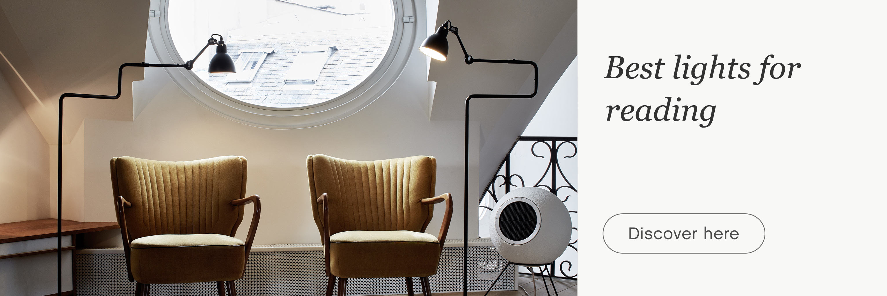 Two reading floor lamps