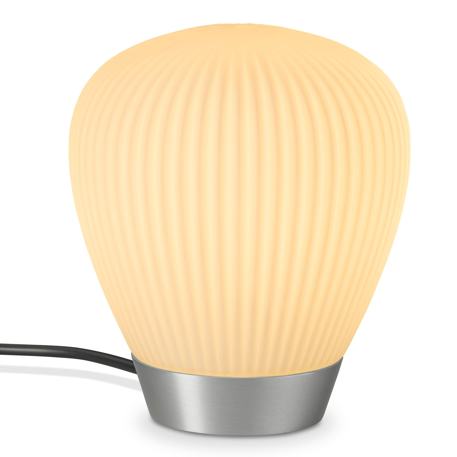 Small table lamp with frosted glass shade PLISSEE T2, Fig. 6