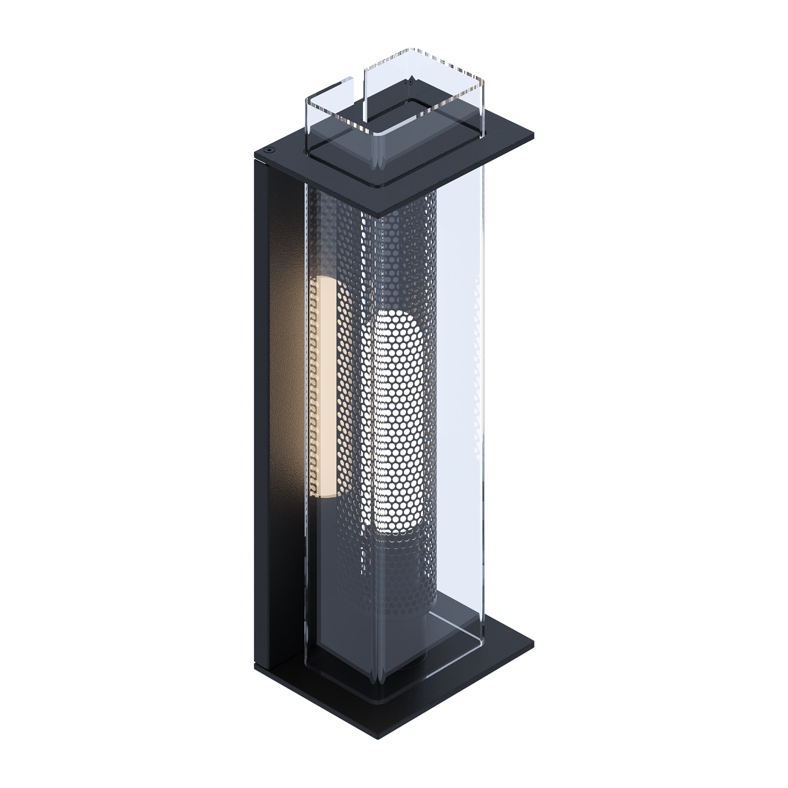 Schmale Wandleuchte mit perforierter Blende QUADRATUBE W1, Bild 4