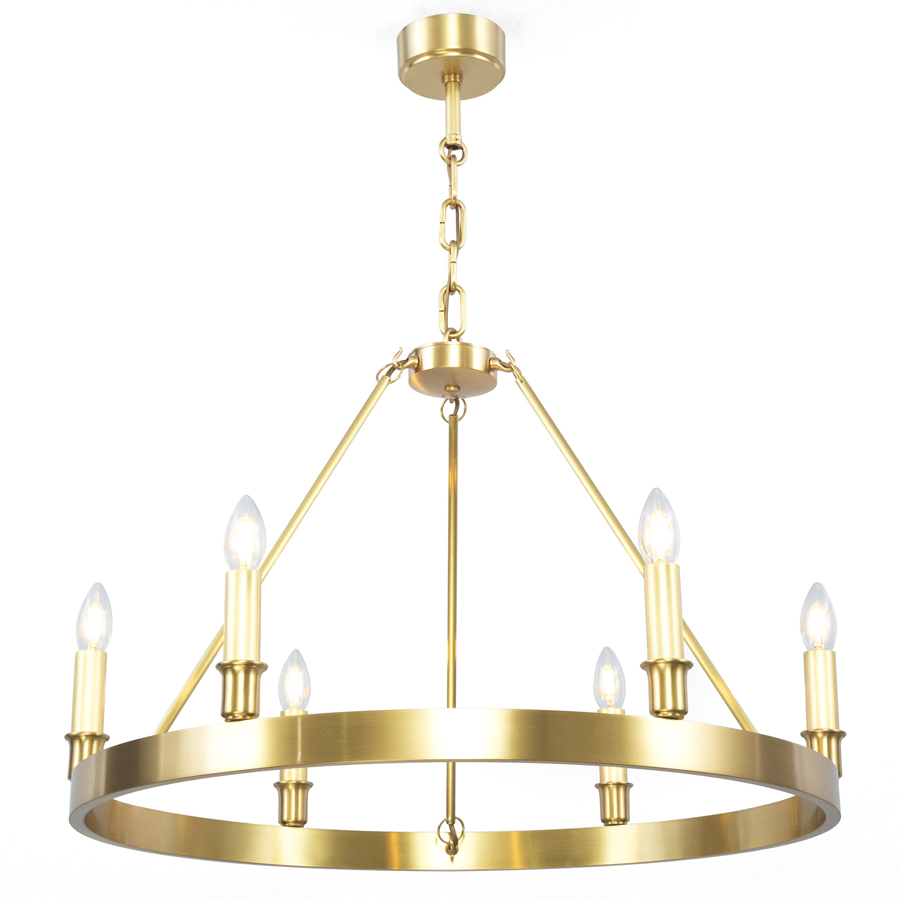 Exclusive Brass Ring Pendant Chandelier , Ø 70-90 cm