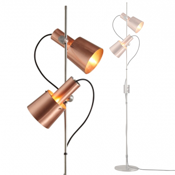 Lese-Stehlampe mit verstellbarem TASK Ausleger Lumi Casa –