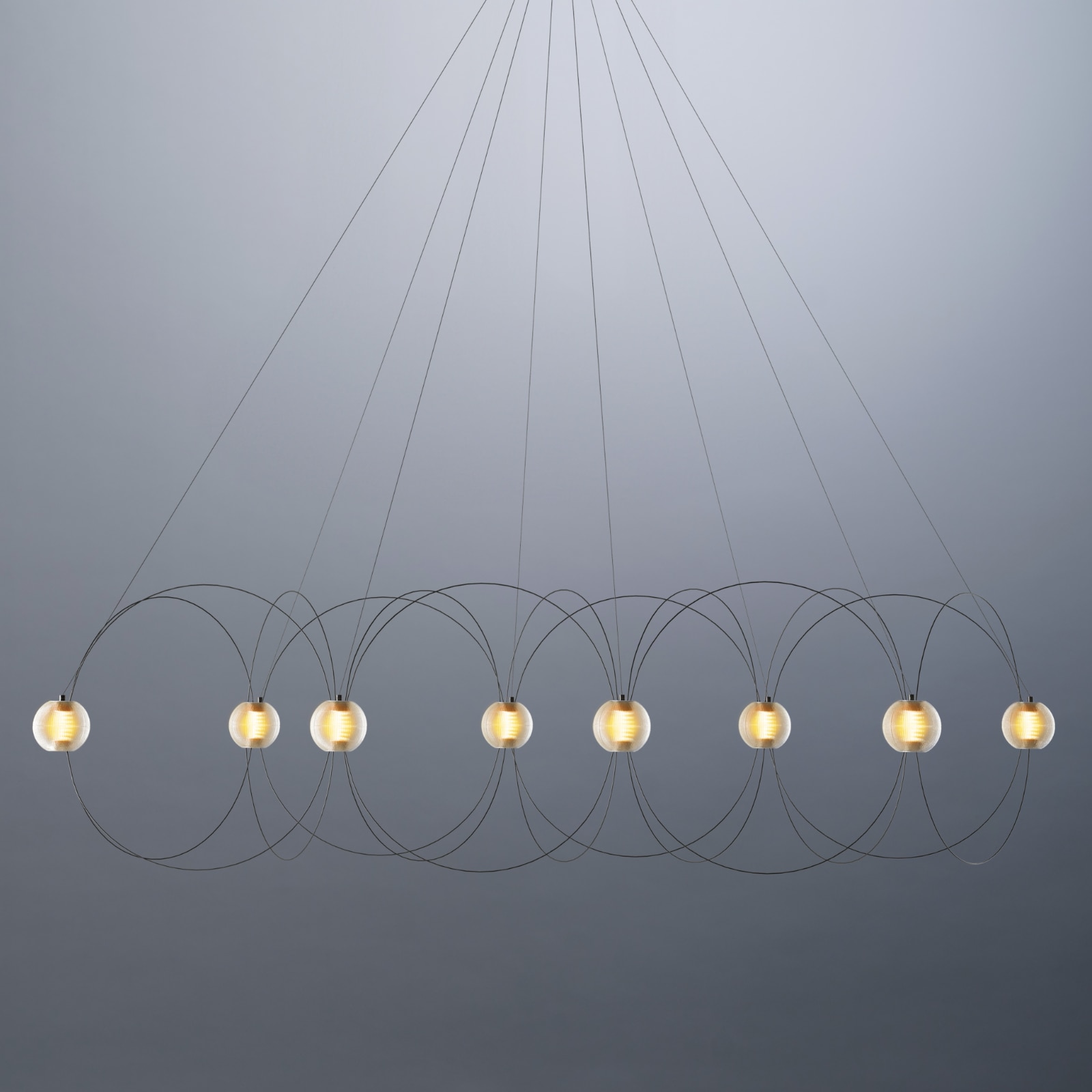 Large, Modern LED-Chandelier MUNARI 8