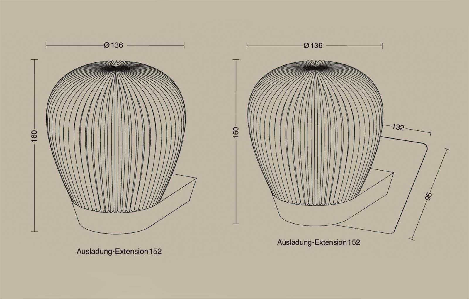 Small wall light with frosted glass shade PLISSEE W, Fig. 9