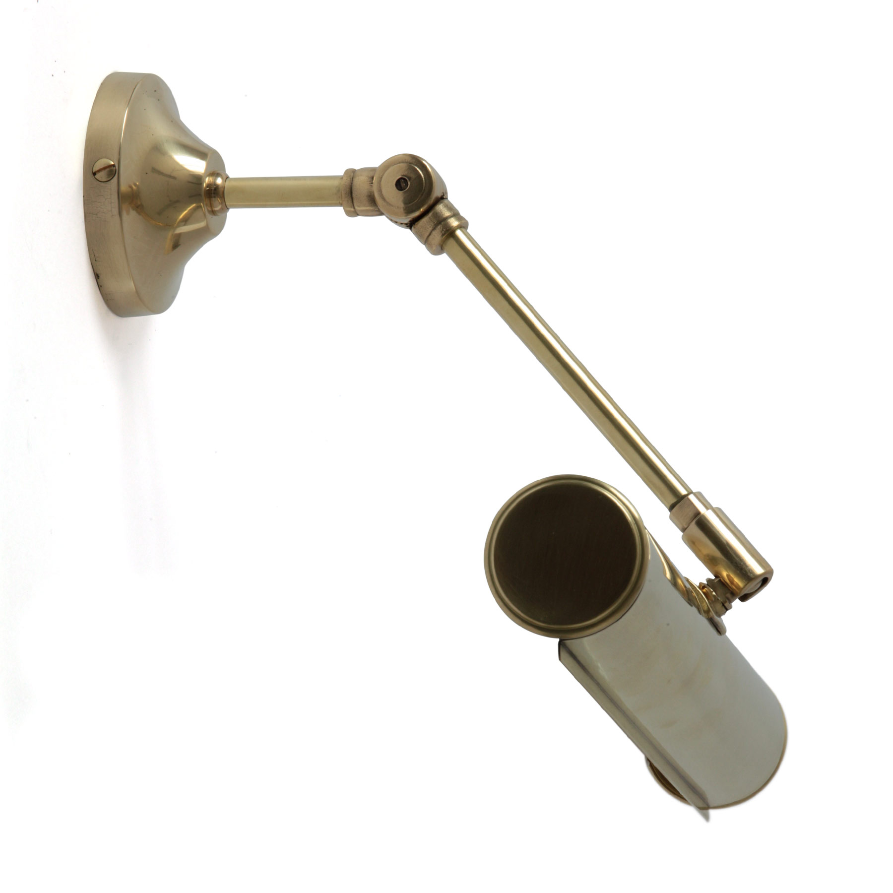 Brass Picture Light With Articulated Arm