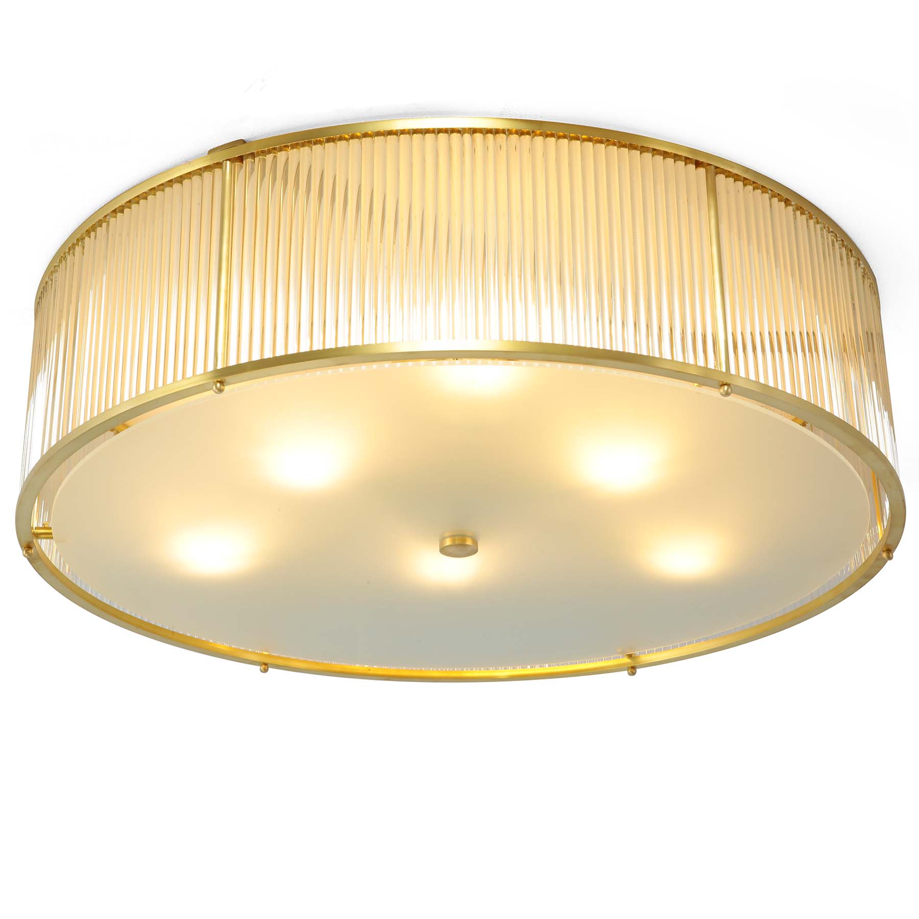 Large Brass Ceiling Light MIAMI, Ø 70 cm